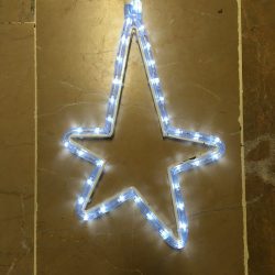 Led ışıklı asimetrik yıldız figürü