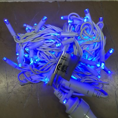 İp led IP65 eklenebilir mavi ışık beyaz kablo 100 led