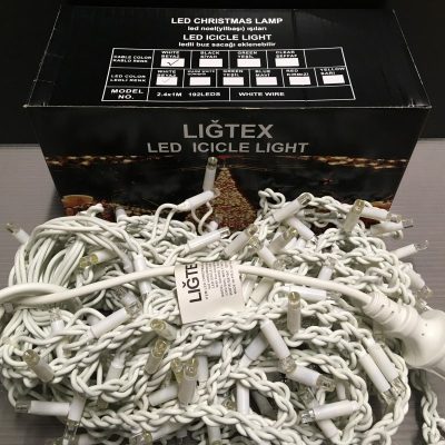 Led saçak ışık beyaz 2,4x1m 192 led IP65