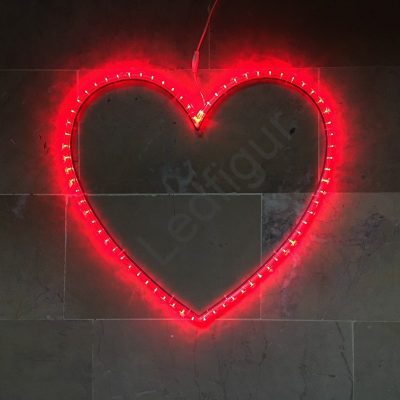 Led ışıklı kalp figürü 60cm