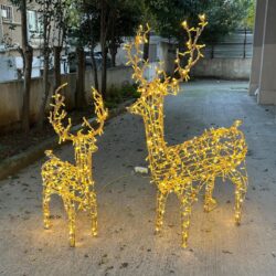 Işıklı geyik figürü