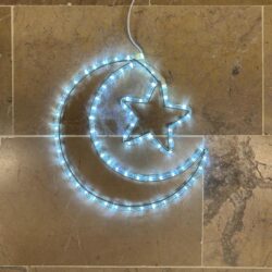 Led ışıklı hilal figürü 35cm beyaz