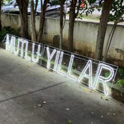 Led ışıklı mutlu yıllar yazısı